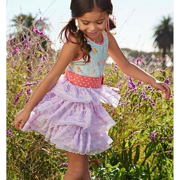 Matilda Jane Let’s Eat Cake Smash Birthday Party Dress Size 2 Toddler Girls - Picture 3 of 14